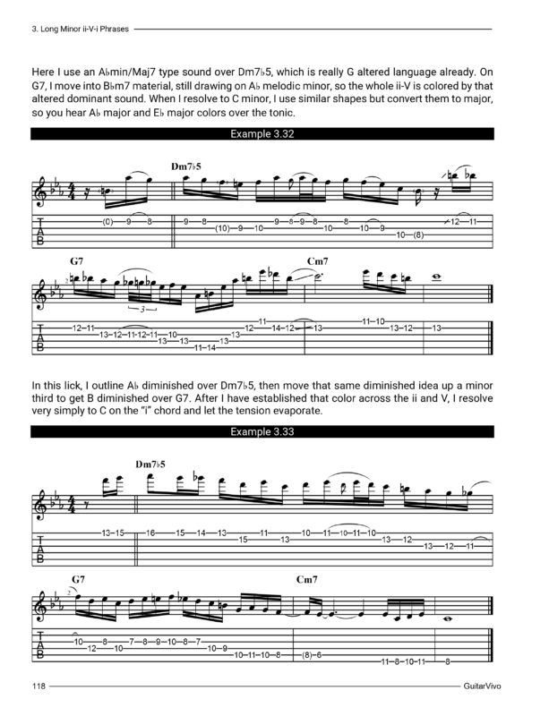 Melodic Jazz Guitar ii-V-i by Tim Lerch-118