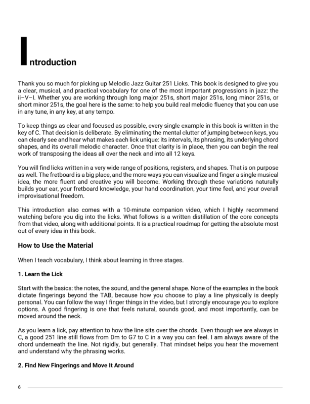 Melodic Jazz Guitar ii-V-i by Tim Lerch-6